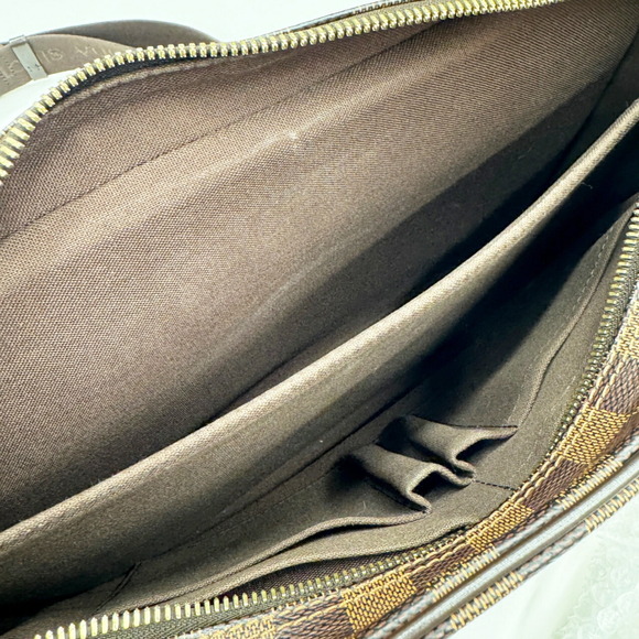 LOUIS VUITTON Authentic Brown Damier Canvas Shoulder Bag